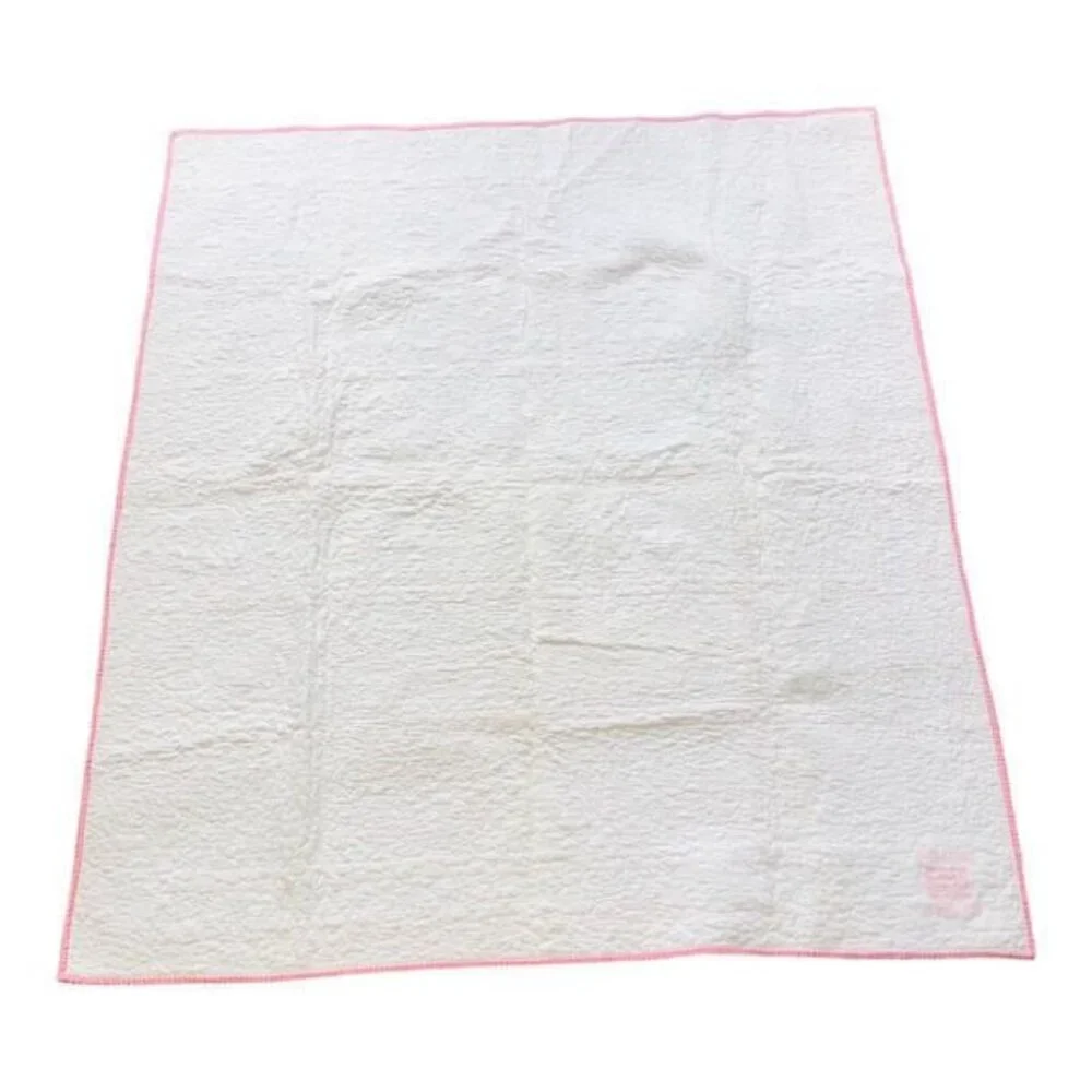 Handmade Embroidered Alphabet Baby Quilt 60